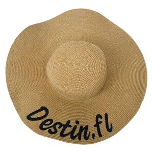 Straw Destin Florida Beach Sun Floppy Hat